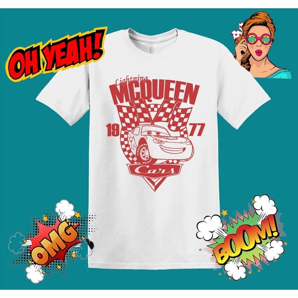 Other - Disney Cars, Lighting, McQueen, 1977, Men Women Unisex T Shirt